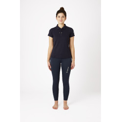 Polo da concorso a maniche corte con colletto Claudine da donna B Vertigo Blu navy scuro Polo da concorso a maniche corte con colletto Claudine da donna B Vertigo Blu navy scuro