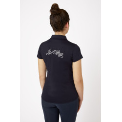 Polo da concorso a maniche corte con colletto Claudine da donna B Vertigo Blu navy scuro Polo da concorso a maniche corte con colletto Claudine da donna B Vertigo Blu navy scuro
