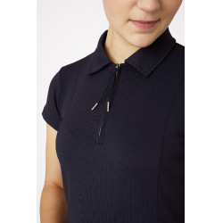 Polo da concorso a maniche corte con colletto Claudine da donna B Vertigo Blu navy scuro Polo da concorso a maniche corte con colletto Claudine da donna B Vertigo Blu navy scuro