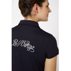 Polo da concorso a maniche corte con colletto Claudine da donna B Vertigo Blu navy scuro Polo da concorso a maniche corte con colletto Claudine da donna B Vertigo Blu navy scuro
