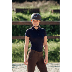 Polo da concorso a maniche corte con colletto Claudine da donna B Vertigo Blu navy scuro Polo da concorso a maniche corte con colletto Claudine da donna B Vertigo Blu navy scuro