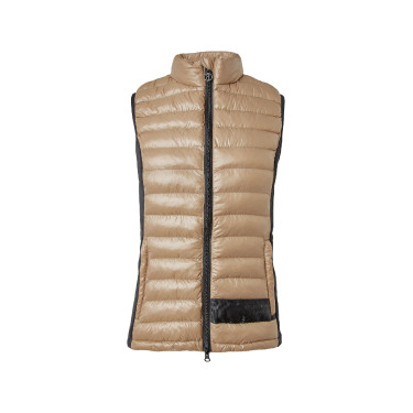 Gilet da equitazione ultraleggero senza maniche B Vertigo Sia da donna Biscotto allo zenzero Beige
