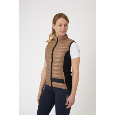 Gilet da equitazione ultraleggero senza maniche B Vertigo Sia da donna Biscotto allo zenzero Beige