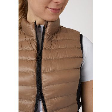 Gilet da equitazione ultraleggero senza maniche B Vertigo Sia da donna Biscotto allo zenzero Beige