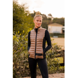 Gilet da equitazione ultraleggero senza maniche B Vertigo Sia da donna Biscotto allo zenzero Beige