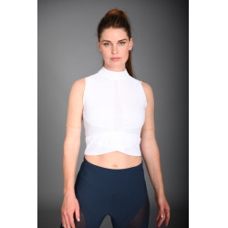 Crop top da competizione Euro-Star Flying Fearless Bianco nude
