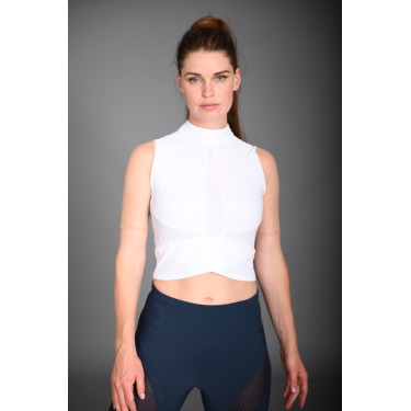 Crop top da competizione Euro-Star Flying Fearless Bianco nude