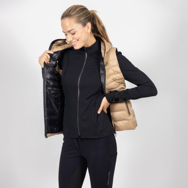 Gilet senza maniche Euro-star Gabriela Seppia Marrone