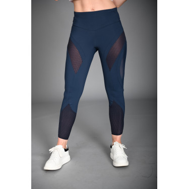 Leggings da equitazione Euro-Star Flying Figure FullGrip Marina Blu marino