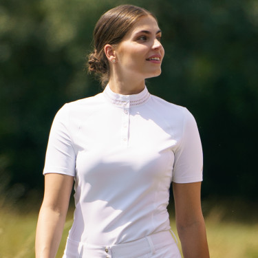 Polo da concorso Euro-Star Estrella Bianco ottico