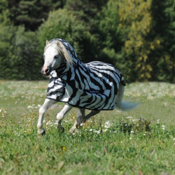 Coperta anti-mosche Bucas Buzz-Off Zebra Full Neck Coperta anti-mosche Bucas Buzz-Off Zebra Full Neck