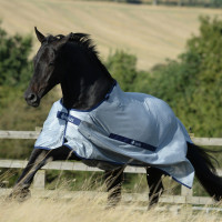 Coperta anti-mosche Bucas Buzz-Off con copricollo Blu Coperta anti-mosche Bucas Buzz-Off con copricollo Blu