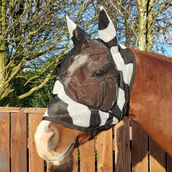 Maschera anti-mosche Bucas Buzz-Off Deluxe Zebra con orecchie
