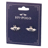 Boucle d'oreille logo HV Polo Lotta Argent