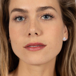 Orecchino con logo HV Polo Lotta Argento