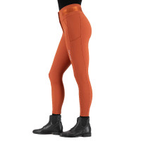 Pantaloni da equitazione Euro-Star Athletic Luxe FullGrip Cinabro scuro Arancione Pantaloni da equitazione Euro-Star Athletic Luxe FullGrip Cinabro scuro Arancione