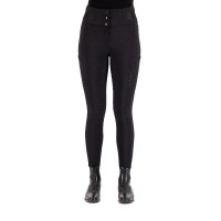 Pantaloni da equitazione Euro-Star Athletic Luxe FullGrip Nero