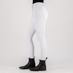 Pantaloni da equitazione Euro-Star Empressive FullGrip Bianco Pantaloni da equitazione Euro-Star Empressive FullGrip Bianco