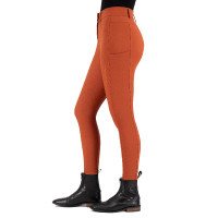 Pantaloni da equitazione Euro-Star Empressive FullGrip Cinabro scuro Arancione