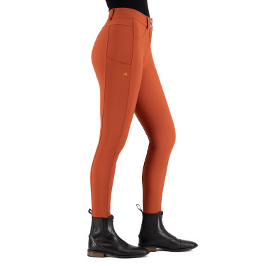 Pantaloni da equitazione Euro-Star Empressive FullGrip Cinabro scuro Arancione