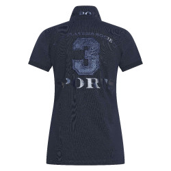 Maglietta polo Favouritas EQ HV Polo Marina metallizzato Blu marino