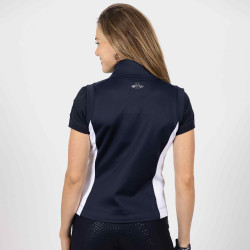 Gilet senza maniche in tessuto tecnico HV Polo Mia Marina Blu marino