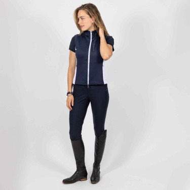 Gilet senza maniche in tessuto tecnico HV Polo Mia Marina Blu marino