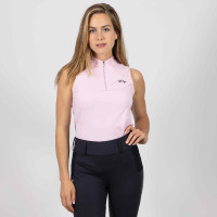 Polo in tessuto tecnico HV Polo Maxime senza maniche Rosa