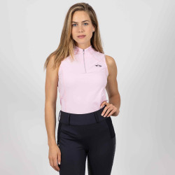 Polo in tessuto tecnico HV Polo Maxime senza maniche Rosa