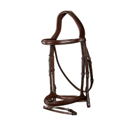 Briglia Capezzina Combinata Dy'on Collezione New English Marrone