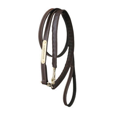 Lunga e catena di presentazione in cuoio Kentucky Marrone