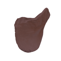 Housse de Selle avec plaque en or Kentucky Marron