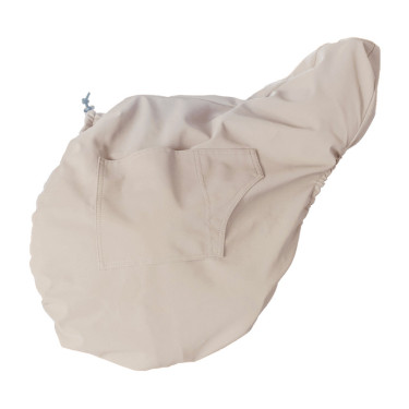 Housse de Selle avec plaque en or Kentucky Beige