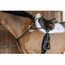 Pettorale a 5 punti con elastici New English Collection Dy'on Marrone