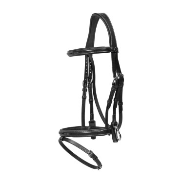 Briglia Capezzina Combinata con Montanti a Moschettoni Working by Dy'on Nero