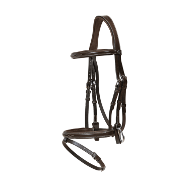 Briglia Capezzina Combinata con Montanti a Moschettoni Working by Dy'on Marrone