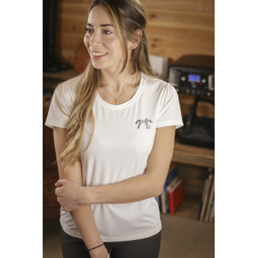 T-shirt Tecty Pénélope maniche corte Ecrù Bianco