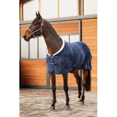 Coperta in pile Lincoln con colletto in pelliccia Horze Coperta in pile Lincoln con colletto in pelliccia Horze