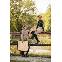 Sottosella misto B Vertigo Amory con monogramma ricamato B Vertigo Teak beige Giallo