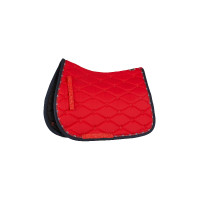 Sottosella da dressage B Vertigo Amory con monogramma ricamato Rosso rosa crespino