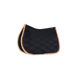 Sottosella da dressage B Vertigo Amory con monogramma ricamato Blu marino scuro Sottosella da dressage B Vertigo Amory con monogramma ricamato Blu marino scuro