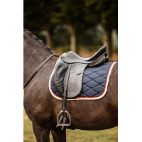 Sottosella da dressage B Vertigo Amory con monogramma ricamato Blu marino scuro