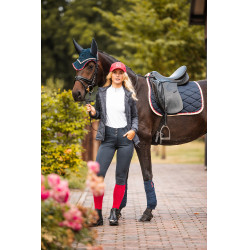 Sottosella da dressage B Vertigo Amory con monogramma ricamato Blu marino scuro Sottosella da dressage B Vertigo Amory con monogramma ricamato Blu marino scuro