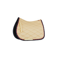 Sottosella da dressage B Vertigo Amory con monogramma ricamato Rosso rosa crespino