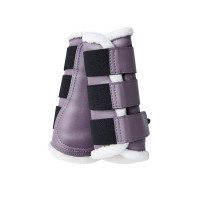 Stinchiere protettive chiuse con pelliccia sintetica Horze Ghent Uvetta royal Viola