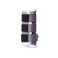 Stinchiere protettive chiuse con pelliccia sintetica Horze Ghent Uvetta royal Viola