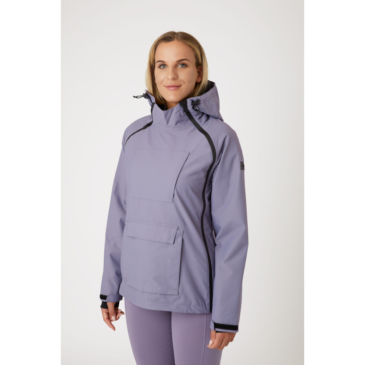 Giacca da equitazione impermeabile Horze Ayla con cerniere per donna Giacca da equitazione impermeabile Horze Ayla con cerniere per donna
