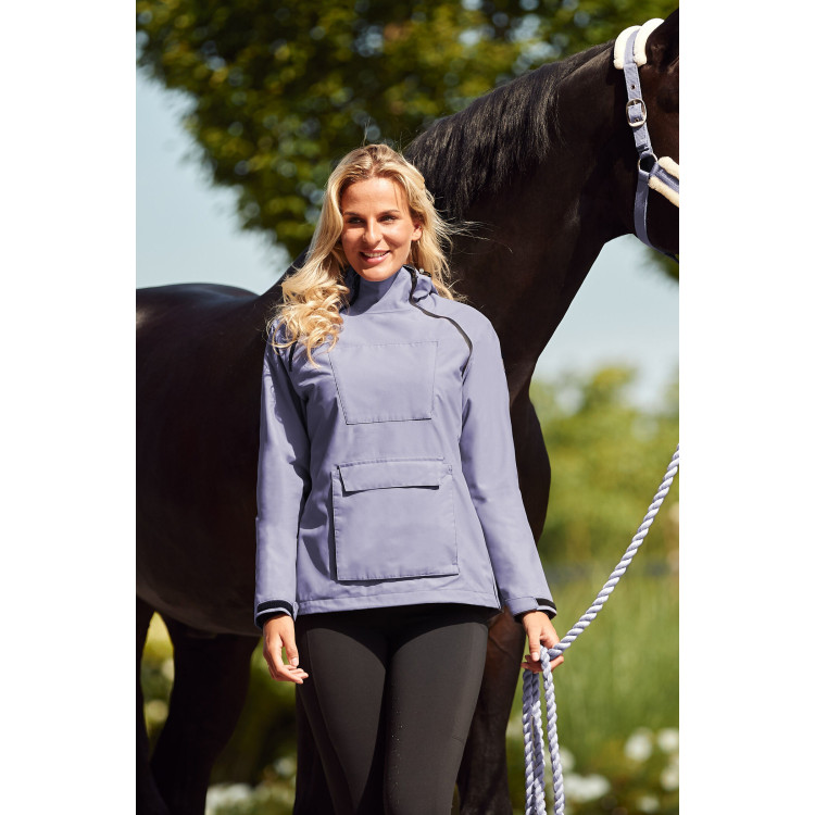 Giacca da equitazione impermeabile Horze Ayla con cerniere per donna Giacca da equitazione impermeabile Horze Ayla con cerniere per donna