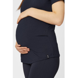 T-shirt premaman funzionale Horze Lily Blu marino scuro