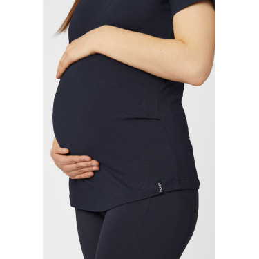 T-shirt premaman funzionale Horze Lily Blu marino scuro